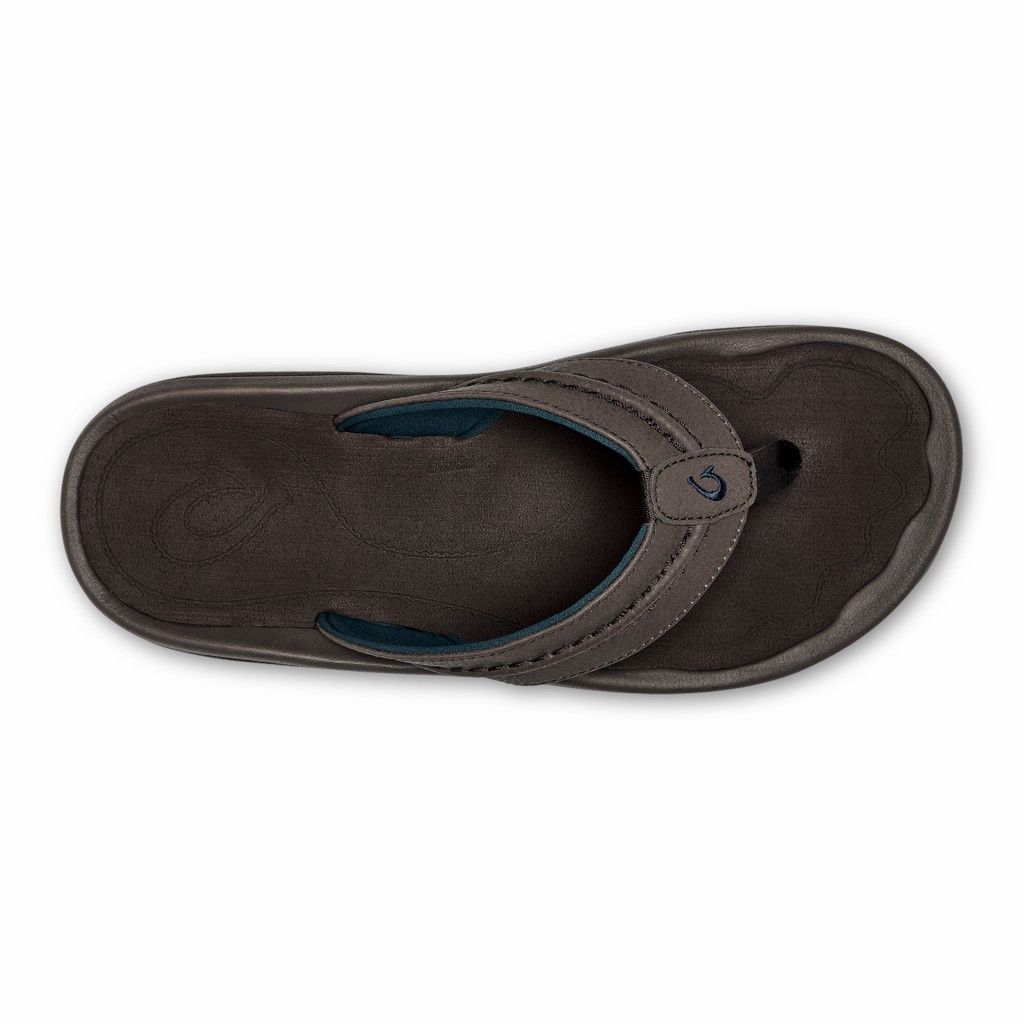 Sandalias Olukai Hokua - Chanclas Hombre Cafes 20147-390